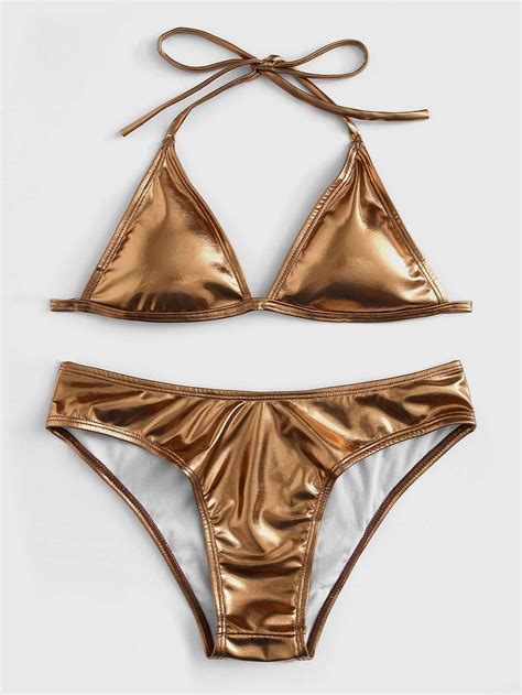 metallic swimwear fabric|metallic shiny two piece swimsuit.